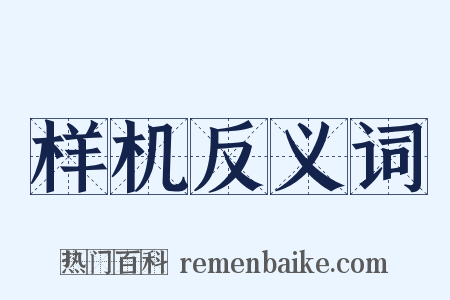 样机反义词是什么意思的图片